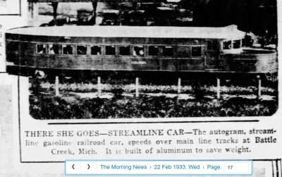 Autogram Streamline 22-2-1933 Morning News.jpg
