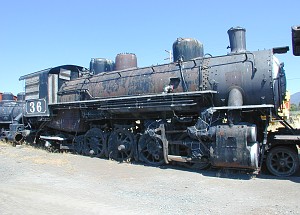 Sierra Railway No. 36.  Photo by John Ezovski.