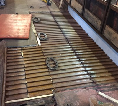 Everett Railroad car 1194 floor repair May 2018.jpg