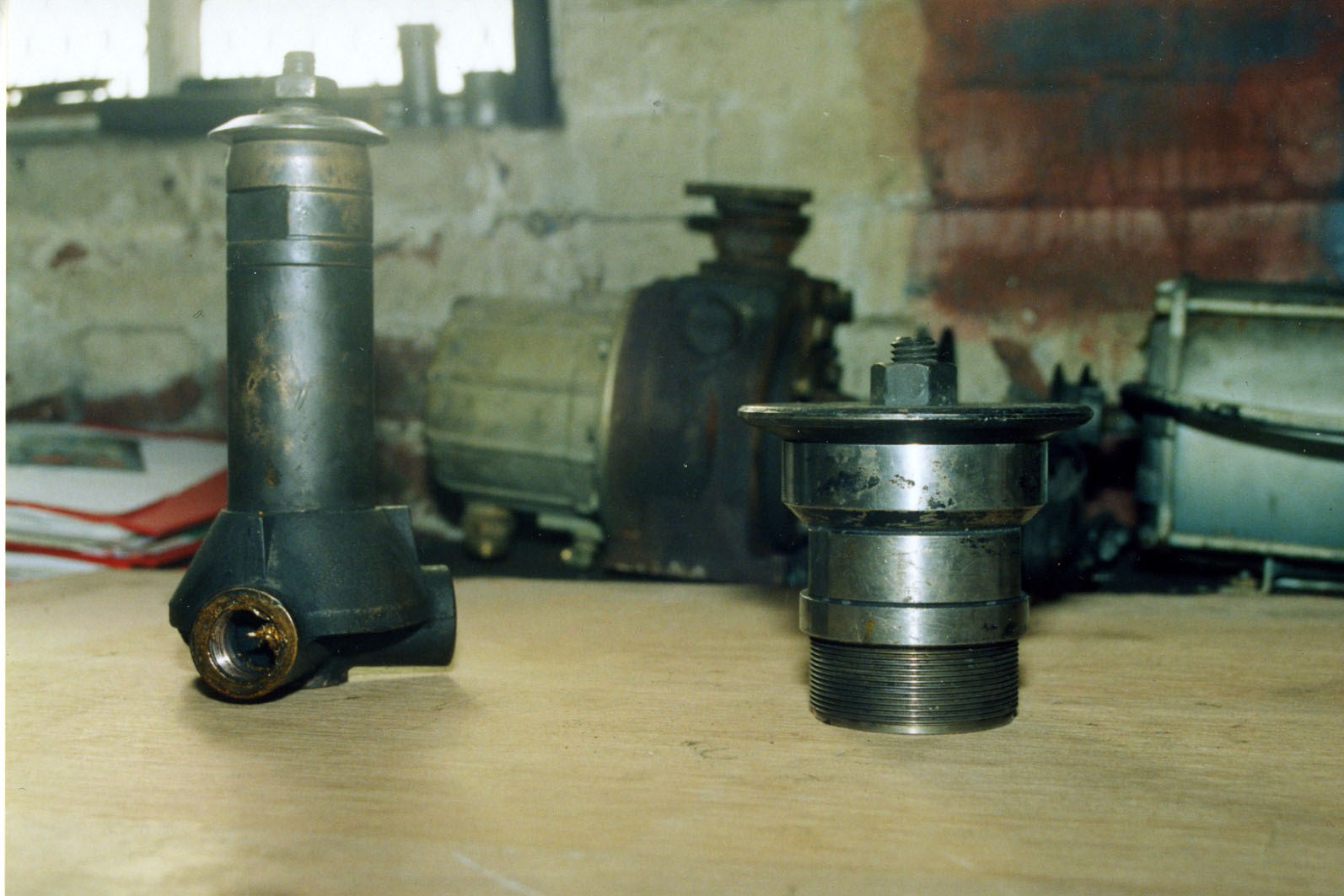 Two LD burners, note top caps not set for fuel gap.jpg