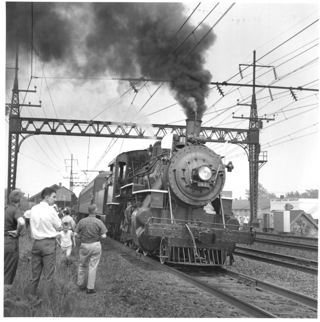 97 at Milford Conn on mainline, 1967sm.jpg